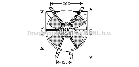 AVA QUALITY COOLING Вентилятор, охлаждение двигателя HD7506